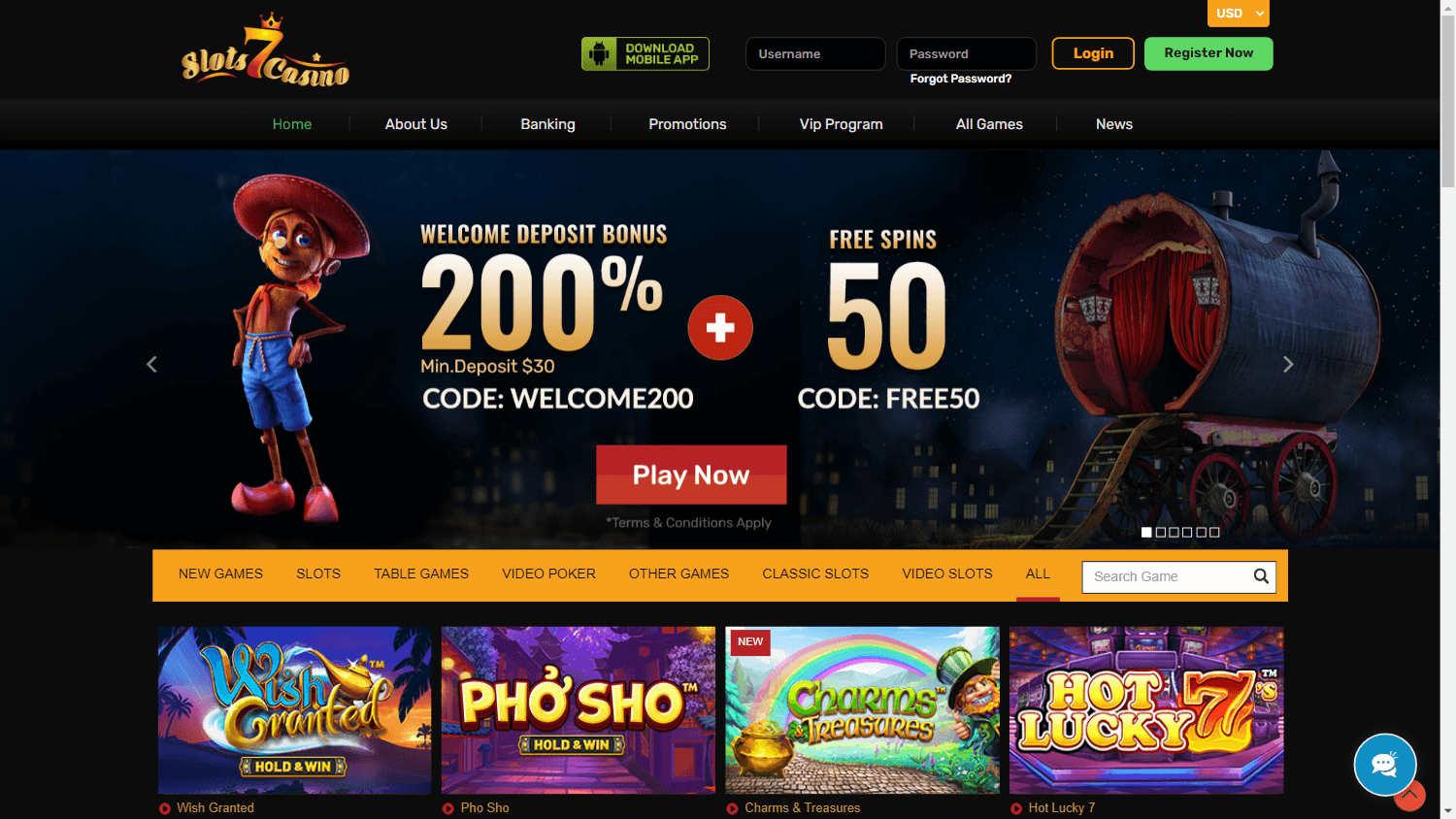 Slots 7 Casino Desktop screenshot