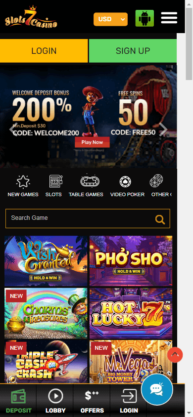Slots 7 Casino Mobile screenshot